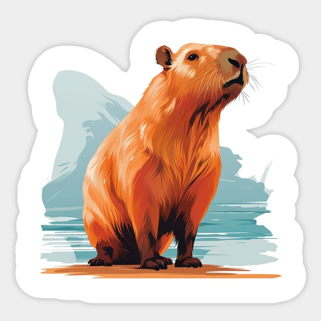 capybara Sticker by piratesnow